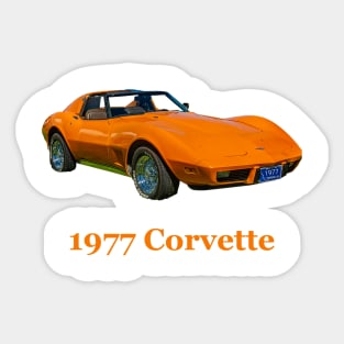 1977 Corvette. Sticker